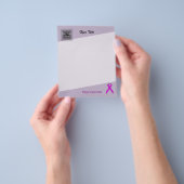 Paars standaardlint flyer (Hand)