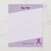 Paars standaardlint flyer (Achterkant)