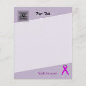 Paars standaardlint flyer (Voorkant)