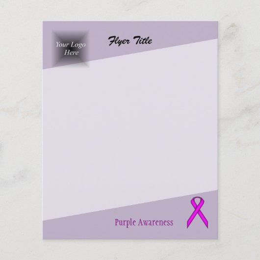 Paars standaardlint flyer (Voorkant)