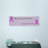 Paars standaardlint spandoek (Beurs)