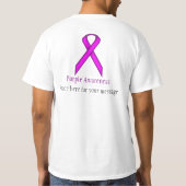 Paars standaardlint t-shirt (Achterkant)