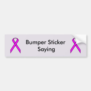 Paars standaardlintje door Kenneth Yoncich Bumpersticker