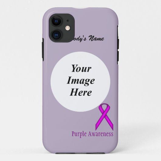 Paars standaardlintje door Kenneth Yoncich Case-Mate iPhone Case (Achterkant)