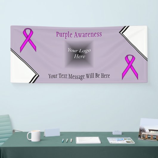 Paars standaardlintje door Kenneth Yoncich Spandoek (Beurs)