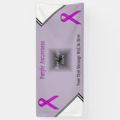 Paars standaardlintje door Kenneth Yoncich Spandoek (Verticaal)