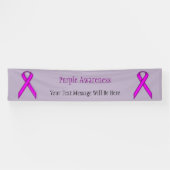 Paars standaardlintje door Kenneth Yoncich Spandoek (Horizontaal)