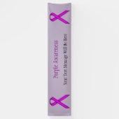 Paars standaardlintje door Kenneth Yoncich Spandoek (Verticaal)