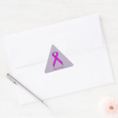 Paars standaardlintje door Kenneth Yoncich Sticker (Envelop)