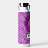 Paars standaardlintje door Kenneth Yoncich Waterfles (Voorkant)