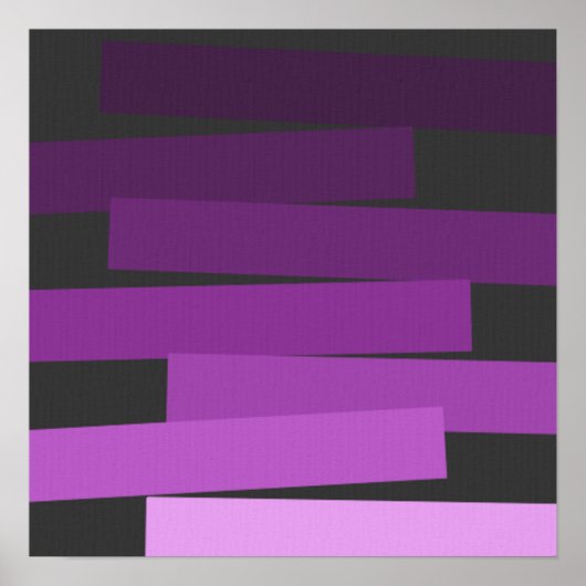 paars_stappen_canvas poster (Voorkant)