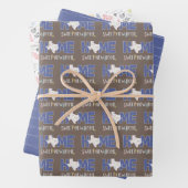 Paars startpunt, Sweet New Home - Texas Inpakpapier Vel (In situ)