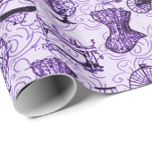 Paars steampunk Pattern-pakpapier Cadeaupapier (Rol Hoek)