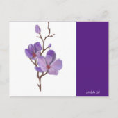 Paars Stem Briefkaart (Voorkant)