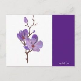 Paars Stem Briefkaart