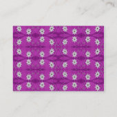 paars sterbloem visitekaartje (Achterkant)