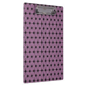 paars sterpatroon met zwarte lijn klembord (Rechts)