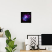 Paars sterrenstelsel 12 x 12 poster (Thuiskantoor)