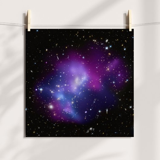 Paars sterrenstelsel cluster 12 x 12 poster