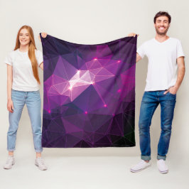 Paars sterrenstelsel fleece deken