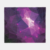 Paars sterrenstelsel fleece deken (Voorkant (Horizontaal))