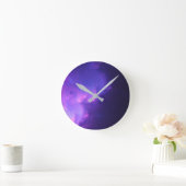 paars sterrenstelsel ronde klok (Huis)