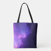 paars sterrenstelsel tote bag (Achterkant)