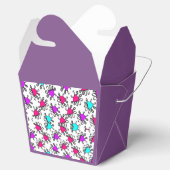 paars stijlpatroon bedankdoosjes (Geopend)