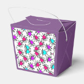 paars stijlpatroon bedankdoosjes (Achterkant)