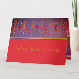 Paars stijlvol rood en protten kaart