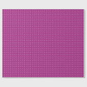 Paars Stippenpatroon Cadeaupapier (Vlak)