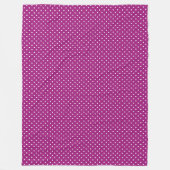 Paars Stippenpatroon Fleece Deken (Voorkant)