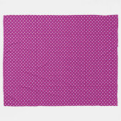 Paars Stippenpatroon Fleece Deken (Voorkant (Horizontaal))