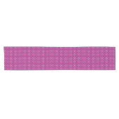 Paars Stippenpatroon Korte Tafelloper (Horizontaal)
