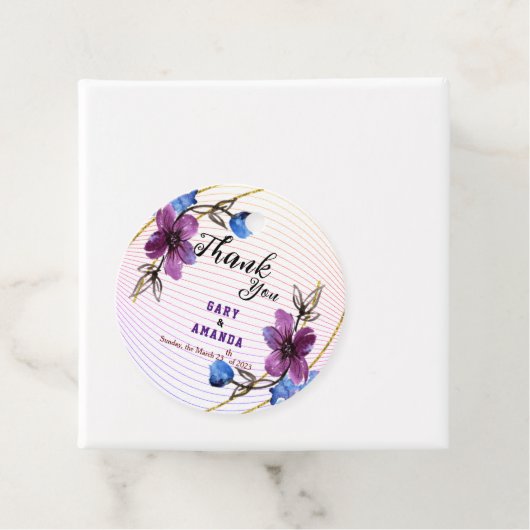 Paars Stokje   Bedankjes Labels (In situ)