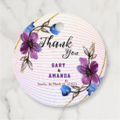 Paars Stokje   Bedankjes Labels (Voorkant)