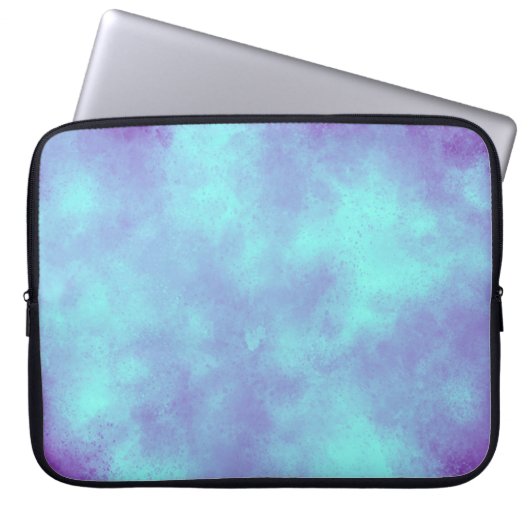 Paars Storm Cloud Effect Electronics Bag Laptop Sleeve (Voorkant)