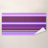 Paars strepen badhanddoek (Badhanddoek)