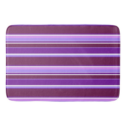 Paars strepen badmat (Voorkant)