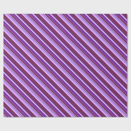Paars strepen cadeaupapier (Vlak)