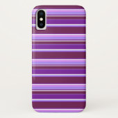 Paars strepen Case-Mate iPhone case (Achterkant)