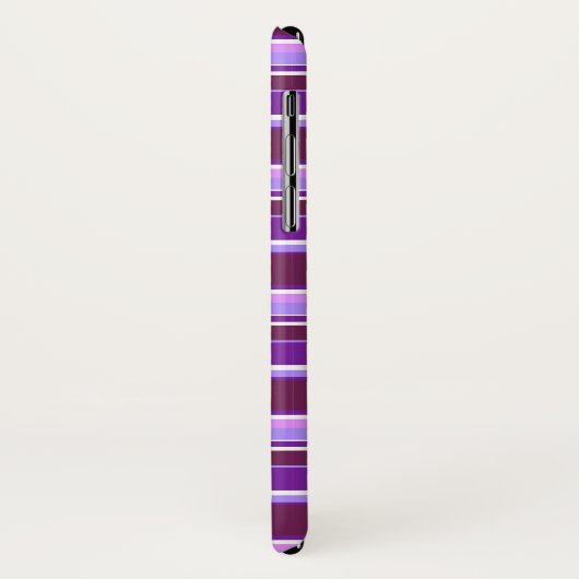 Paars strepen Case-Mate iPhone case (Achterkant/links)