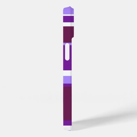 Paars strepen Case-Mate iPhone case (Achterkant / Rechts)