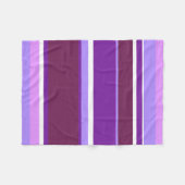 Paars strepen fleece deken (Voorkant (Horizontaal))