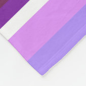 Paars strepen fleece deken (Hoek)