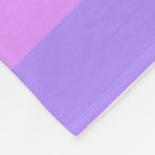 Paars strepen fleece deken (Hoek)