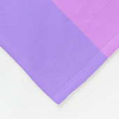 Paars strepen fleece deken (Hoek)