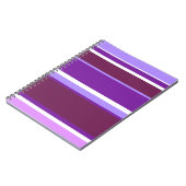 Paars strepen notitieboek (Linkerzijde)