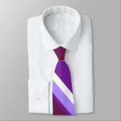 Paars strepen stropdas (Gebonden)