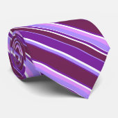 Paars strepen stropdas (Opgerold)